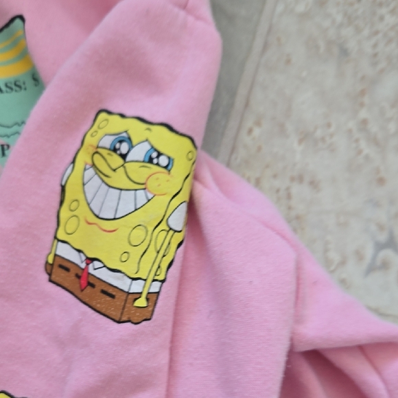 Nickelodeon Pink SpongeBob Bikini Bottom License Hoodie - Picture 7 of 9